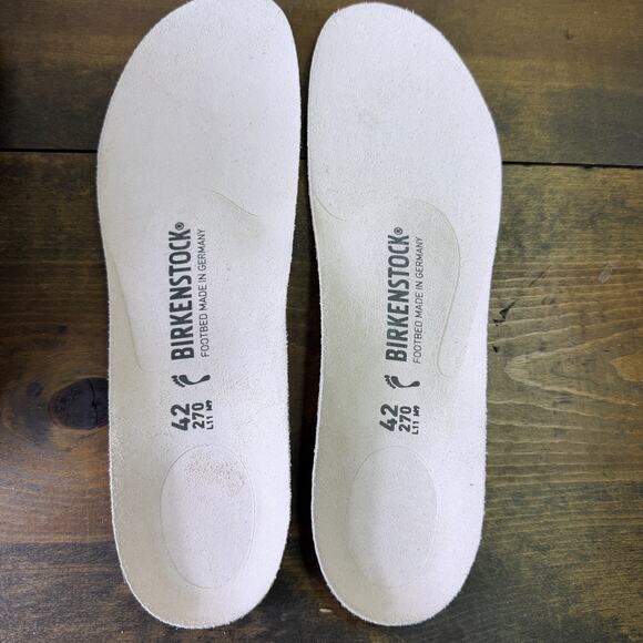 Birkenstock Bend Low Suede Leather Shoes Blue Embossed EU 42 US Women's 11 NWOB - Picture 10 of 15